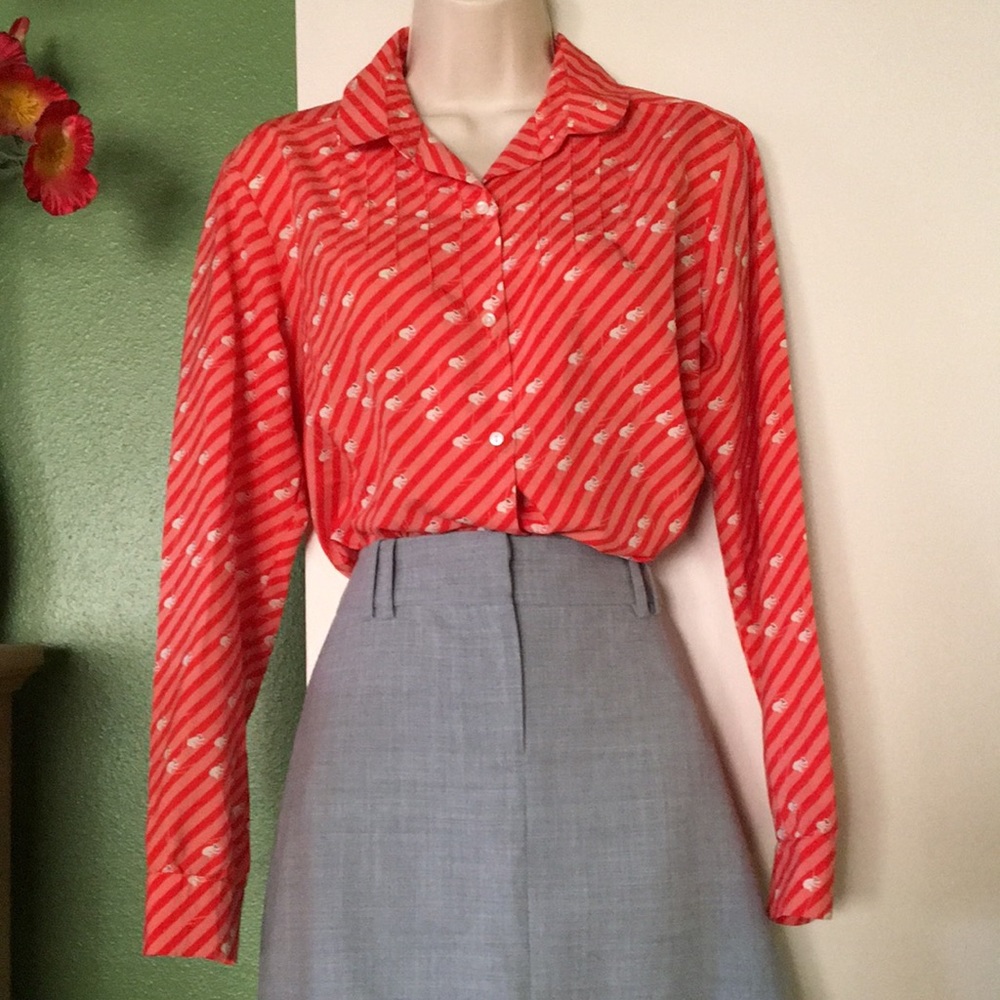Vintage koala bear button down blouse